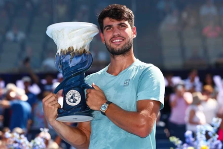 Carlos Alcaraz giành chức vô địch đơn nam Cincinnati Open 2025. (Ảnh: ATP)