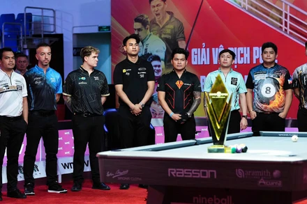 Các tay cơ hàng đầu thế giới tranh tài tại Hanoi Open Pool Championship 2025.