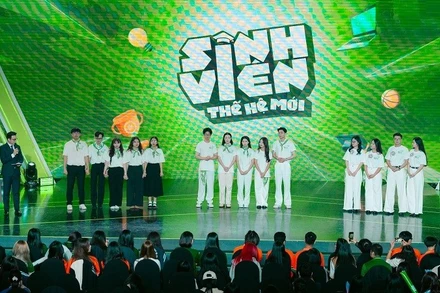 Chung kết toàn quốc “Sinh viên Thế hệ Mới 2025” là "đấu trường" đầy kịch tính. (Ảnh: VTV)