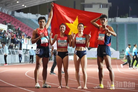 Điền kinh là điểm sáng của Đoàn Thể thao Việt Nam tại SEA Games 33. (Ảnh: HOÀNG MINH)