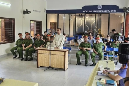 Quang cảnh phiên toà xét xử lưu động ngày 1/8. (Ảnh: AD)