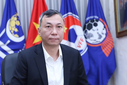 Chủ tịch Liên đoàn Bóng đá Việt Nam Trần Quốc Tuấn. (Ảnh: VFF)