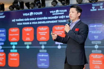 Ông Nguyễn Thái Dương - Phó Tổng Thư ký Hiệp hội Golf Việt Nam (VGA) chia sẻ thông tin về các giải đấu chuyên nghiệp. 