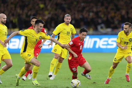 Trong chiến thắng 4-0 trước đội tuyển Việt Nam tại Vòng loại thứ ba AFC Asian Cup 2027, đội tuyển Malaysia sử dụng tới 7 cầu thủ bị xác định vi phạm tư cách thi đấu. (Ảnh: VFF)