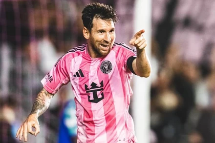 Lionel Messi tỏa sáng kiến tạo một bàn và ghi một bàn thắng. (Ảnh: Inter Miami FC)