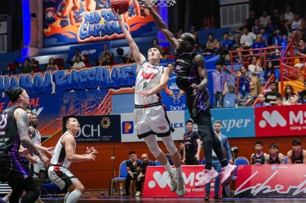 Saigon Heat gây bất ngờ nhờ những pha đột phá đa dạng. (Ảnh: VBA)