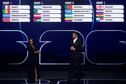 Buổi lễ bốc thăm chia bảng World Cup 2026. (Ảnh: FIFA)