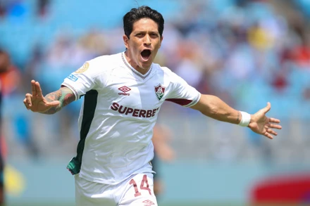Germán Cano ghi bàn thắng ở ngay phút thứ 3 tại lợi thế cho đại diện Brazil. (Ảnh: Fluminense FC)