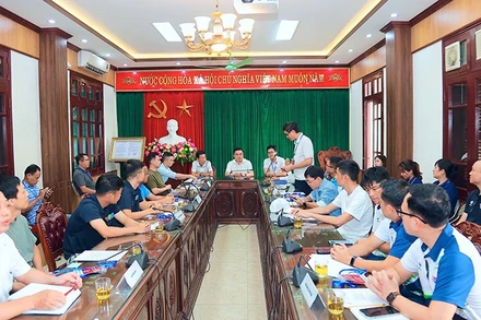 Quang cảnh buổi bốc thăm.