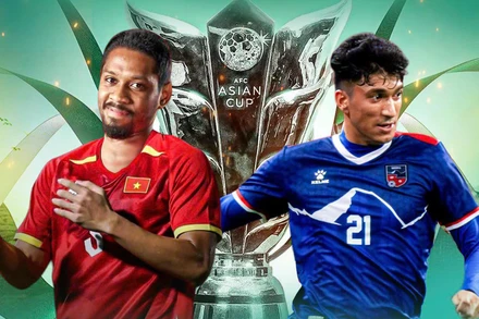 Đội tuyển Việt Nam chạm trán đội tuyển Nepal. (Ảnh: VFF)