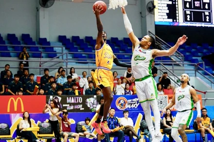 Nha Trang Dolphins giành vé vào chơi trận chung kết. (Ảnh: VBA)