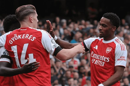 Arsenal tạm thời dẫn đầu bảng sau 2 chiến thắng. (Ảnh: Arsenal FC)