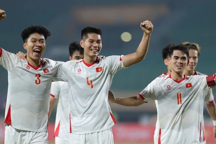 Các cầu thủ U23 Việt Nam có trận ra quân thuận lợi. (Ảnh: VFF)