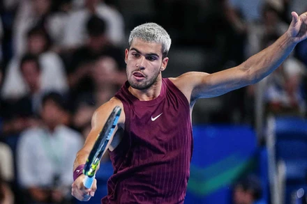 Carlos Alcaraz khởi đầu thuận lợi tại Tokyo Open 2025. (Ảnh: ATP Tour)