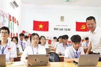 Trường trung học phổ thông Vũ Thê Lang, phường Việt Trì đẩy mạnh ứng dụng công nghệ thông tin vào giảng dạy.