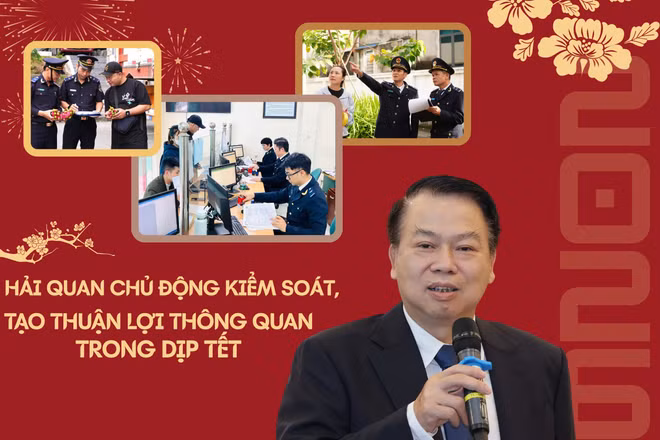 Hải quan chủ động kiểm soát, tạo thuận lợi thông quan trong dịp Tết.