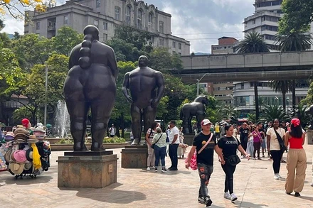Quảng trường Botero ở Medellín.