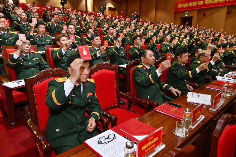 Quang cảnh đại hội. Ảnh: Thủy Nguyên gen-h-0608-quang-canh-dai-hoi-dang-bo-hoc-vien-quoc-phong.jpg