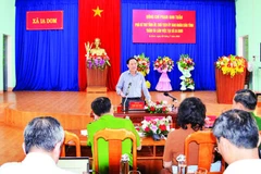 Lãnh đạo tỉnh Gia Lai làm việc với xã Ia Dom, 1 trong 7 xã vùng biên giới phía tây của tỉnh.