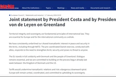 [Video] EU họp khẩn, lên phương án đáp trả thuế quan của Mỹ về Greenland