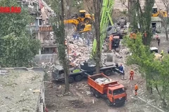 [Video] 31 người thiệt mạng trong cuộc không kích lớn của Nga nhằm vào Kiev