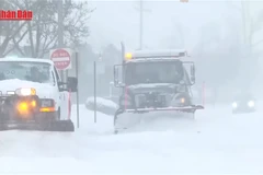 [Video] Mỹ tiếp tục đối mặt bão mùa Đông và giá rét