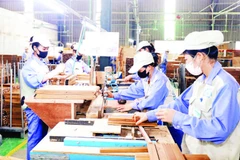 Dây chuyền sản xuất đồ gỗ nội, ngoại thất xuất khẩu của Công ty cổ phần Woodsland Tuyên Quang.
