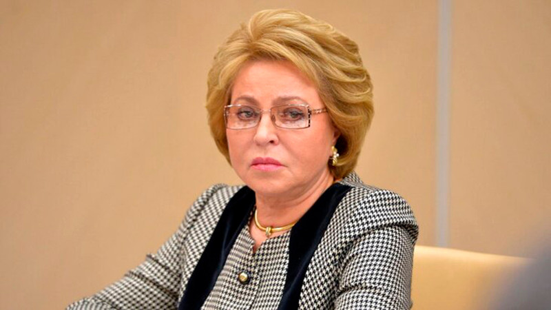 Chủ tịch Hội đồng Liên bang Nga Valentina Matviyenko. (Ảnh: Cơ quan báo chí Hội đồng Liên bang Nga)