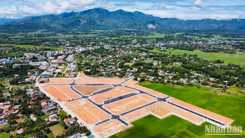 Khu tái định cư An Hội Bắc 1 xã Nghĩa Kỳ, huyện Tư Nghĩa hoàn thành hạ tầng đón người dân an cư.