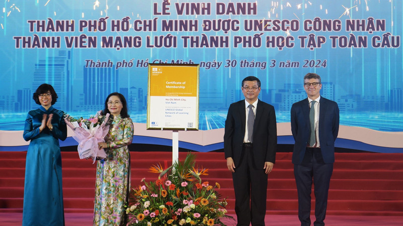 Thành phố Hồ Chí Minh được UNESCO công nhận thành viên Mạng lưới học tập toàn cầu