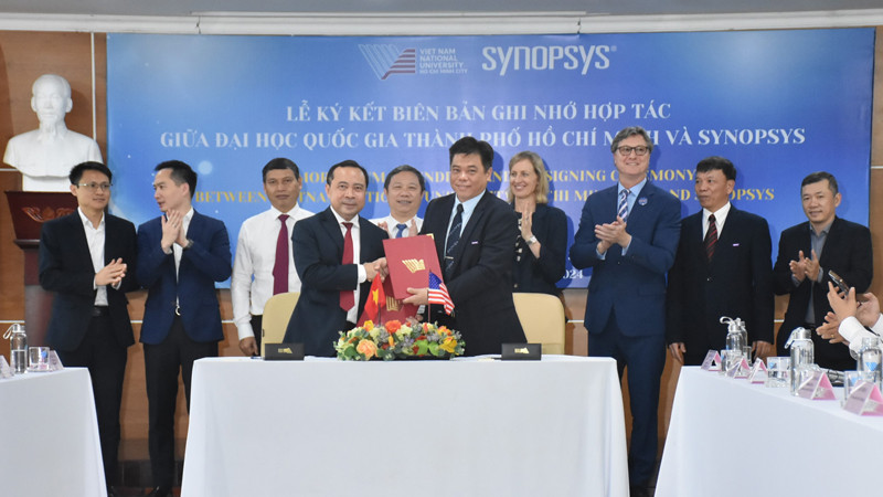 Đại học Quốc gia Thành phố Hồ Chí và Tập đoàn công nghệ Synopsys (Hoa Kỳ) ký kết biên bản hợp tác 