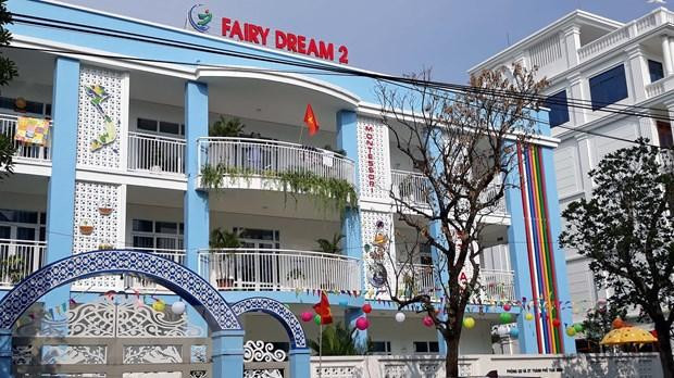 Trường Mầm non chất lượng cao Kỳ Bá Fairy Dream 2 tại phường Kỳ Bá, thành phố Thái Bình. (Ảnh: TTXVN)