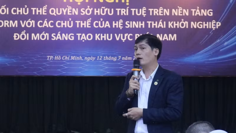 Tại hội nghị, chuyên gia chia sẻ hoạt động vườn ươm doanh nghiệp.