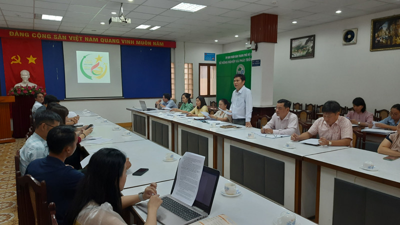 Quang cảnh buổi công bố giải thưởng “Thương hiệu Vàng nông nghiệp Thành phố Hồ Chí Minh”.