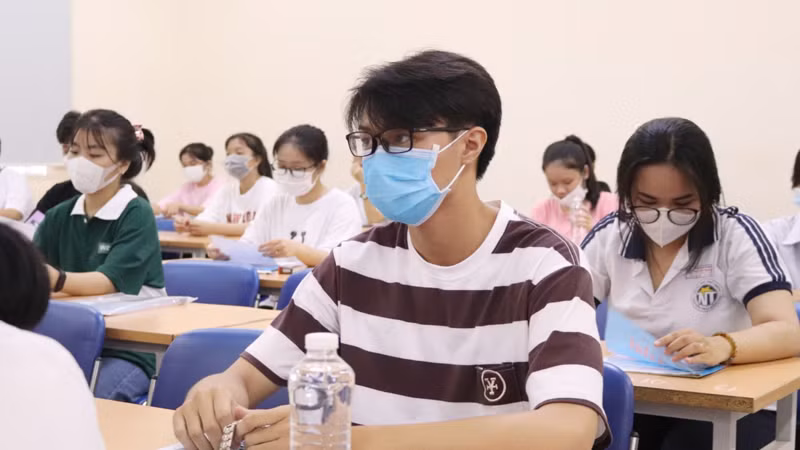 Các thí sinh tham gia Kỳ thi Đánh giá năng lực Đại học Quốc gia Thành phố Hồ Chí Minh.