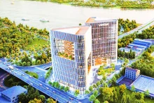 Phối cảnh tòa nhà mới của Viettel tại Đà Nẵng. (Ảnh MINH SƠN)