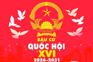 Ảnh minh họa: Tranh phục vụ tuyên truyền bầu cử Quốc hội khóa XVI.