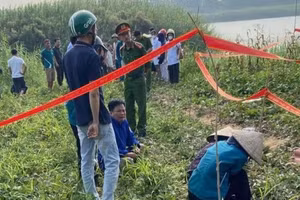 Đoạn sông nơi xảy ra vụ việc.
