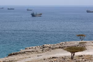 Quang cảnh eo biển Hormuz ngày 20/6/2026. (Ảnh: THX/TTXVN phát)