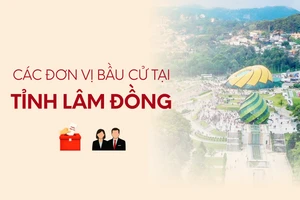 [Infographic] Các đơn vị bầu cử đại biểu Quốc hội tại tỉnh Lâm Đồng