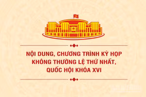[Infographic] Nội dung, chương trình dự kiến Kỳ họp không thường lệ thứ nhất, Quốc hội khóa XVI