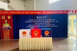 Khu vực bỏ phiếu sớm số 7, bầu đại biểu Quốc hội khóa XVI và đại biểu Hội đồng nhân dân các cấp nhiệm kỳ 2026-2031, ngày 26/2/2026, tại phường Tam Thắng, Thành phố Hồ Chí Minh. (Ảnh: HẢI CHÍNH) 
