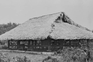 Đình Tân Trào, huyện Sơn Dương cũ (Tuyên Quang), nơi diễn ra Đại hội Quốc dân do Việt Minh triệu tập, ngày 16/8/1945. (Ảnh: Tư liệu TTXVN)