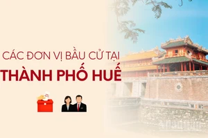 [Infographic] Các đơn vị bầu cử đại biểu Quốc hội tại thành phố Huế