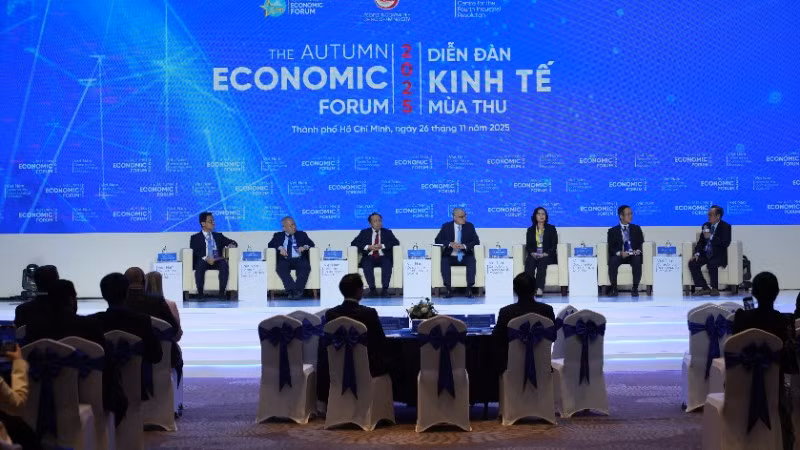 Quang cảnh một buổi đối thoại tại Diễn đàn Kinh tế mùa thu năm 2025. (Ảnh minh họa)