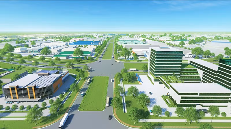 Một góc Khu công nghiệp Amata City Long Thành. (Ảnh: CTV)