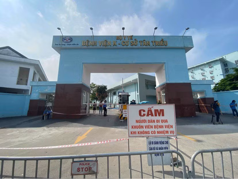 Bệnh viện K tạm thời phong tỏa sáng 7-5.