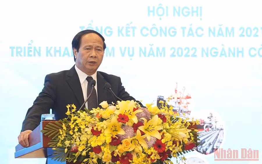 Phó Thủ tướng Lê Văn Thành phát biểu ý kiến chỉ đạo tại hội nghị.