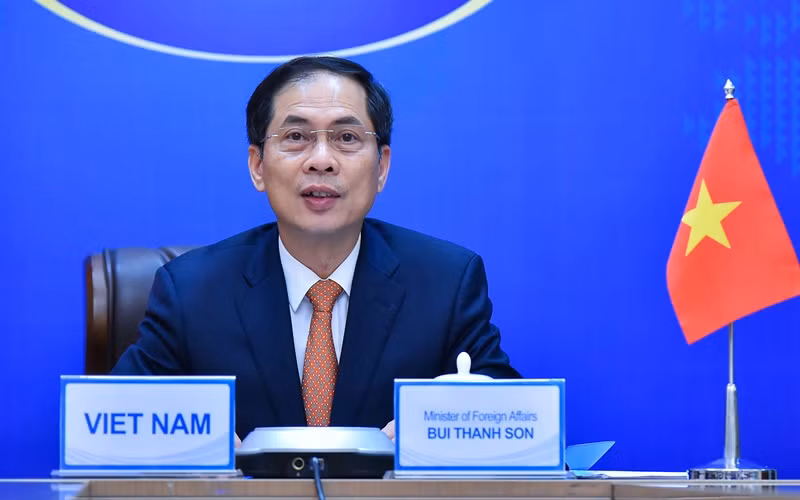 Bộ trưởng Ngoại giao Bùi Thanh Sơn . (Ảnh: Bộ Ngoại giao)