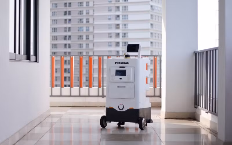Robot tự hành cho các khu cách ly.